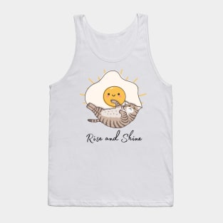Cat Breakfast Rise and Shine Tank Top